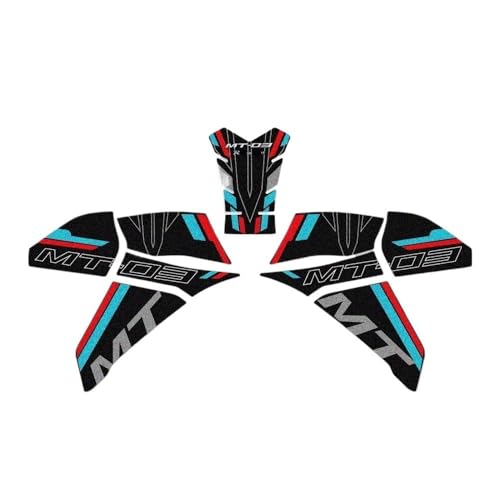Protection réservoir Moto pour MT-03 : autocollants antidérapants et grip latéral de réservoir