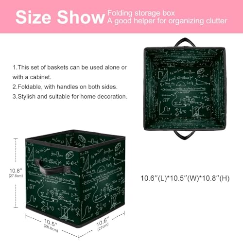 Cube de rangement imprimé science pour jouets et chambre d'enfant