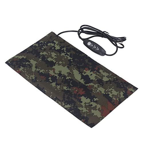 USB-Heizung, Heizblatt, USB-betrieben, Elektrische Stoffheizung, Wasserdicht, Warm, Kalt, Schutz, 3 Temperaturstufen, 1 Paar (10x20CM)