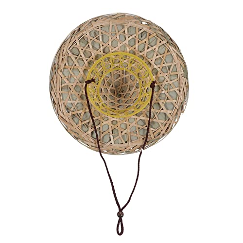 POPETPOP Sun Hat for Boys and Girls Hand Woven Outdoor Farmer Hat Lightweight and Comfortable for Fishing Travel and Gardening Activities Multi