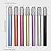 PTILSERY 5 Pcs Pencil Extenders Pencil Lengthener Color Aluminum Pen Lengthener Holder Pencil Lengthener Pencil Extender Holde, Black