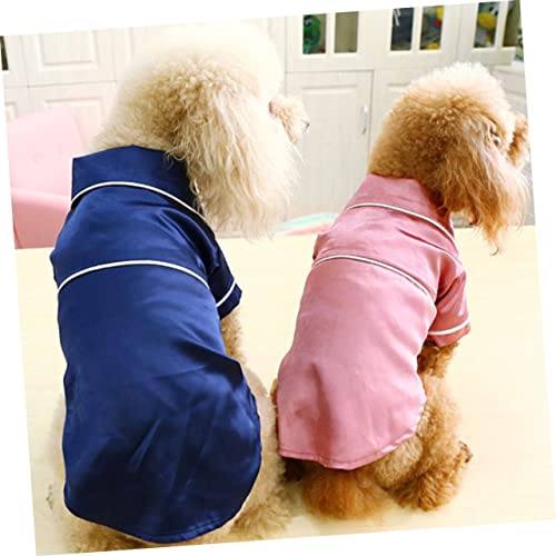Pijama para perro de algodón manga corta, talla M miniatura 5