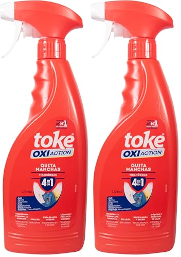 TOKE | Spray Quitamanchas para Ropa | Uso Prelavado Quitamanchas | Desincrusta y Elimina las Manchas | 750 ml (Paquete de 2)