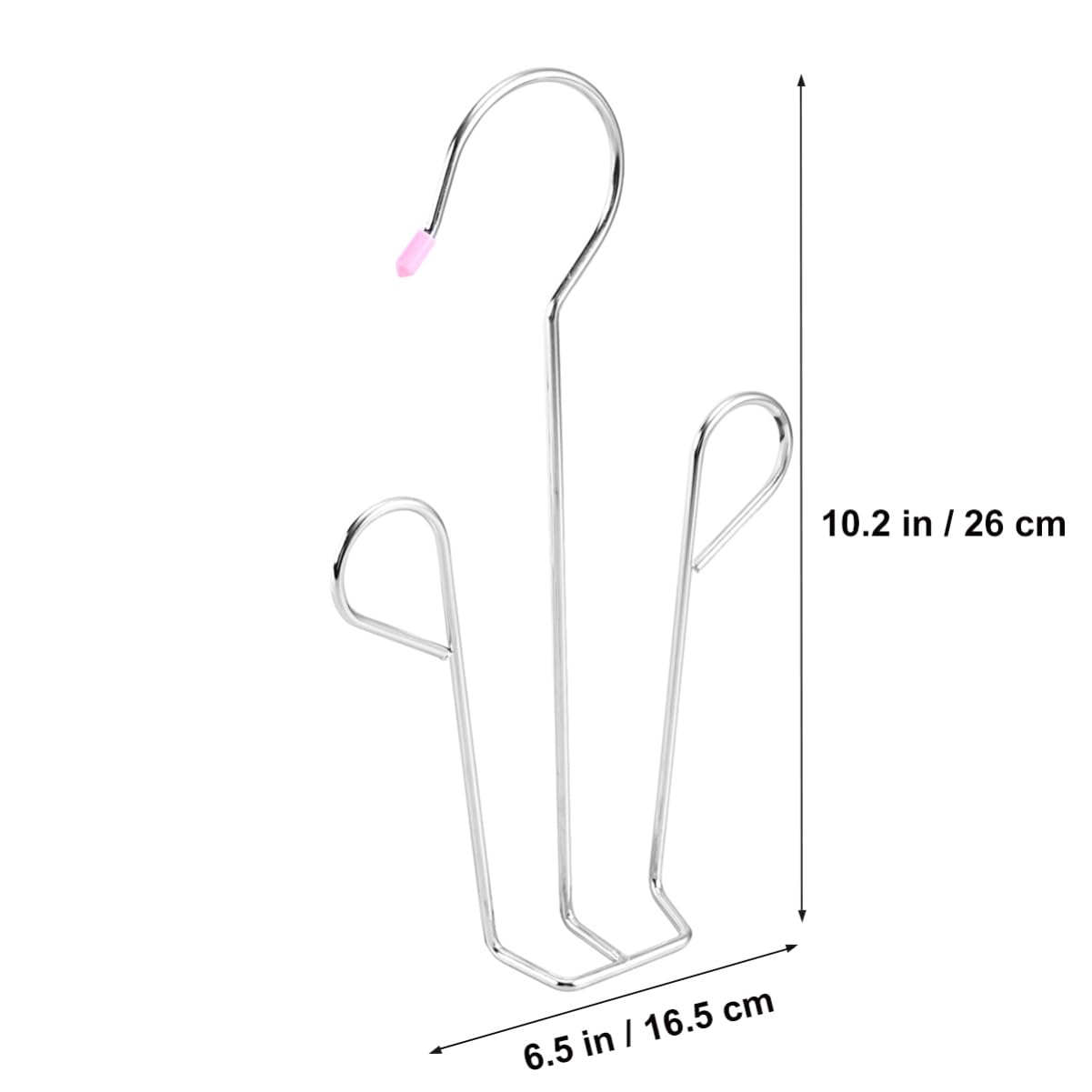 SOLUSTRE 2pcs Stainless Steel Shoes Drying Rack Hanger Lightweight Organizer for Home Use Convenient Shoe Shelf Hook for Drying and Silver Finish