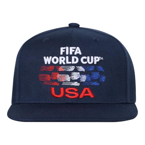 Outerstuff FIFA World Cup 2026 Country Flatbrim Snapback Baseball Cap USA One Size