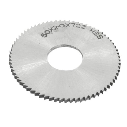 uxcell Cutting Tool 50mm x 16mm x 2mm 72 Peg Teeth HSS Slitting Saw