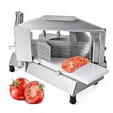 UPWONEC Procesador De Vegetales Comerciales De Aleación De Aluminio, Cortadora Manual Comercial, Máquina Profesional De Corte De Tomate, Cortador De Frutas De Cocina De Restaurante,9.5mm(3/8in)