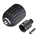Yakamoz 0.8-10mm Keyless Drill Chuck Quick Change Converter Conversion Tool with 1/2 Inch Socket Square Female Adapter for Air Impact Wrench | 1/32