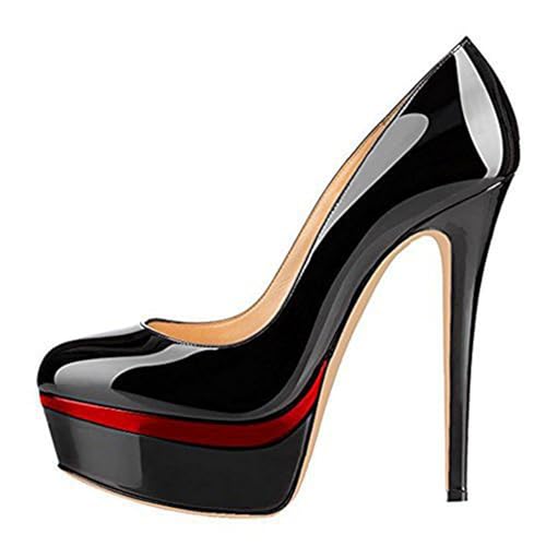 Talons Aiguilles pour le Bureau et Soirée : Les Sandales LiChA Noires 8cm