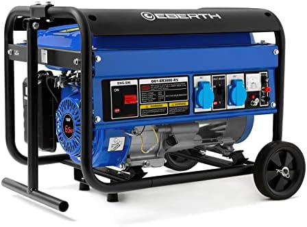EBERTH Electric Generator 3000 Watts, Gasoline Engine 6.5HP 4 Str...