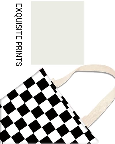 Image of Car Garbage Can, Trash Bag, Hanging Trash Can for Vehicle Accessories, Travelling, Camping, Cute Back Seat Organizer, Classic Black White Plaid