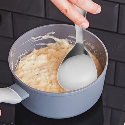 Cuillère à soupe en métal antiadhésive durable et haut de gamme - 5