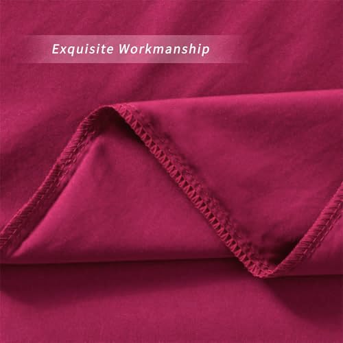 Image of Body Pillow Pillowcase with Zipper 1 piece,Rose Pink,20 inchx54 inch