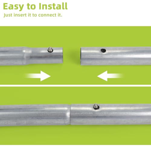 Image of Trampoline Poles Replacement for Skywalker Or Jumpzylla,Galvanized Trampoline Enclosure Pole for Skywalker or Jumpzylla,Replace Parts#4201 4202 4135 OR for Jumpzylla 8ft 10ft&12ft 14ft