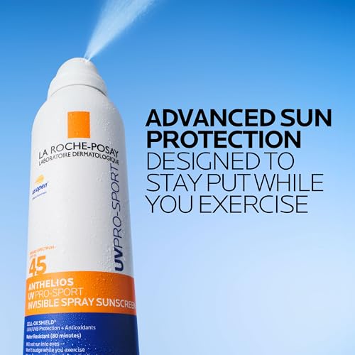 Image of La Roche-Posay Anthelios UV Pro-Sport Sunscreen for Face & Body, Water & Sweat Resistant, Invisible Broad Spectrum Sunscreen, Lightweight & Breathable Skin Sun Protection