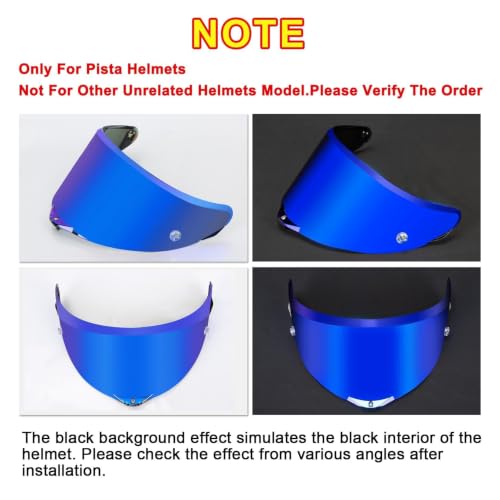 Image of PSLER Pista GP RR visor - Pista Helmet Visor Motorcycle Face Shield Replacement for Pista GPR CORSA-R Pista GPRR RACE 3,Deep Blue
