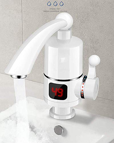 Preisvergleich Produktbild HENRI Elektrische Wasserhahn Warmwasserbereiter 220V,Elektrischer Wasserhahn Durchlauferhitzer Heizung Wasserhahn Instant Heizung Wasserhahn mit LED Temperaturanzeige Digitalanzeige.