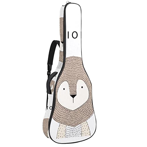 Housse étanche pour guitare acoustique avec double bandoulière et poche Marron, Multicolore 05, 42.9×16.9×4.7 in… - Les Beatles, Paul McCartney, John Lennon, RIngo Starr, George Harrison Housse étanche pour guitare acoustique avec double bandoulière et poche Marron, Multicolore 05, 42.9x16.9x4.7 in…