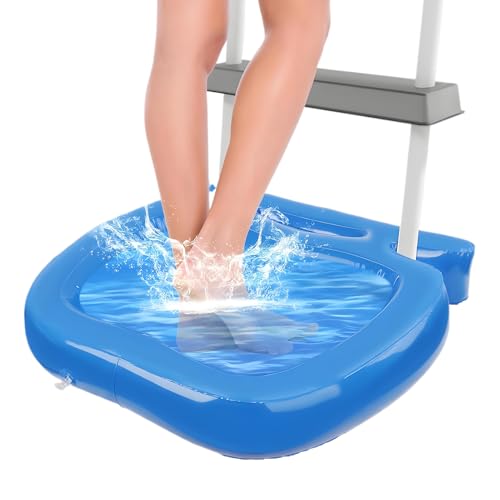 Befeixue Fußreinigungsbecken Für Den Poolzugang - Fußpflege Wanne - Tragbares Leichtes Becken Für Hygiene Vor Dem Betreten des Gartenschwimmbads Zur Reinigung Von Außenspa Leitern