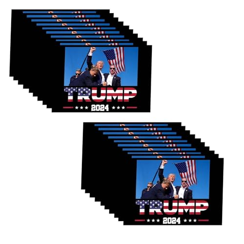 Trump Assassination You Missed Stronger Trump Survived Shot Trump 2024 Ear Bullet-Proof PA Pennsylvania Rally Shot Shooting Survivor Fight Strong Stickers Calcomanías para parachoques de coche (20