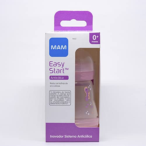 Mamadeira Easy Start 260Ml Para Meninas, MAM, Rosa