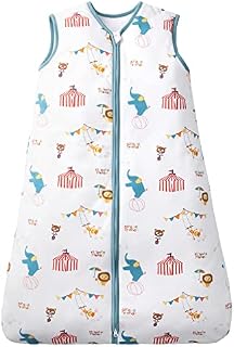 beeweed Baby Winter Sleeping Bag 2.5 Tog, 100% Cotton Toddler Sleep Sack with 2-Way Zipper, Unisex Babies' Sleeveless Wearable Blanket, 12-18 Months