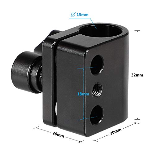 Acoplamiento de varilla de 15 mm de aluminio CNC CAMVATE con roscas de 1/4" 2