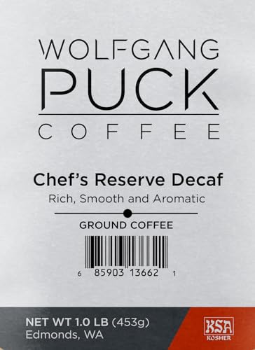 Wolfgang Puck Coffee Chef's Reserve Descafeinado Molido 1 Libra 3 Pack miniatura 2