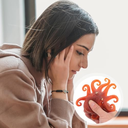 Garneck Kawaii Gummi Oktopus – Stretchy Octopus Für Und Erwachsene - Perfektes Anti-Stress Lustiges Aquarien Accessoire Ideal Für Weihnachten Und Partys