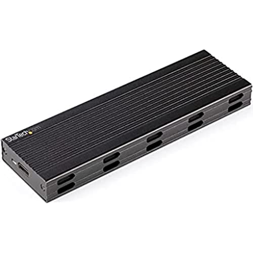 Image of StarTech.com USB-C 10Gbps to M.2 NVMe or M.2 SATA SSD Enclosure, Portable External PCIe /SATA NGFF SSD Aluminum Case, USB Type-C / Type-A Host Cables, Supports 2230 /2242 /2260 /2280 - TAA