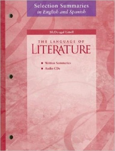 McDougal Littell Language of Literature: Selection Summaries in Spanish Audio CD Package Grade 10 (Spanish Edition)