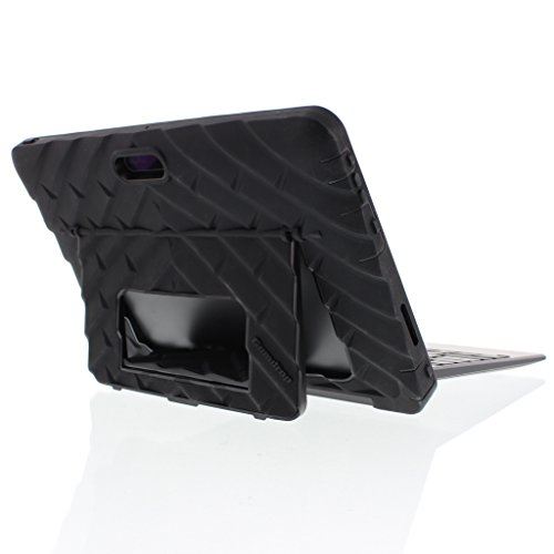 Gumdrop Hideaway Case with Stand Designed for Dell Venue 10 Pro 5055 Tablet for K-12 Students, Teachers, Kids - Black, Rugged, Shock Absorbing, Extreme Drop Protection