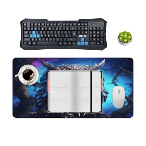 Blue Owl Desk Pad con base de goma antideslizante miniatura 4