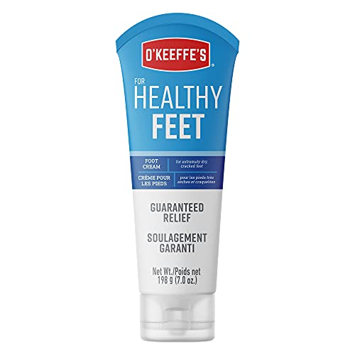 O’Keeffe’s for Healthy Feet Foot Cream; Guaranteed Relief for Extremely Dry; Cracked Feet; Clinically Proven to Instantly Boost Moisture Levels; 7.0 Ounce Tube; (Pack of 1)