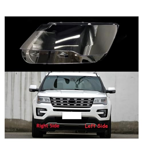 Couvercle de phare pour Ford Explorer 2016-2018 paire de coques en verre