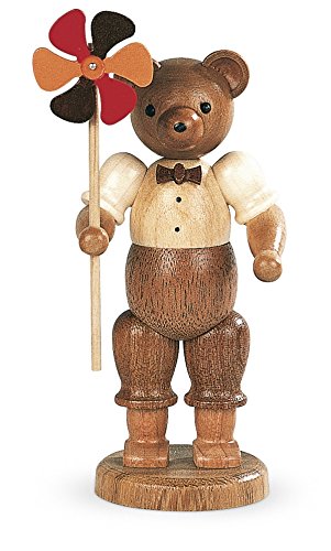 Soutiens Rudolphs Schatzkiste avec le windwheel plus petit modèle en bois 11cm