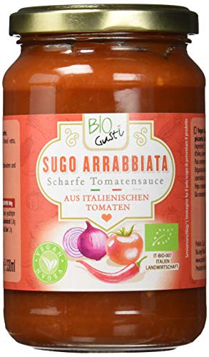 Biogustí Sugo Arrabbiata - scharfe Tomatensauce, 6er Pack (6 x 340 g) Cover