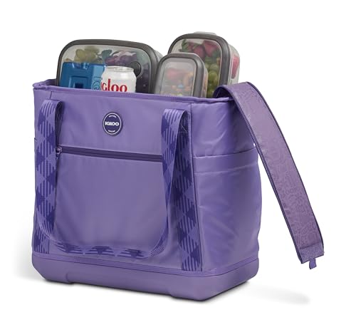 Image of Igloo Tag Along 12-Can Satchel Cooler | Insulated Cooler Bag with Sturdy EVA Base