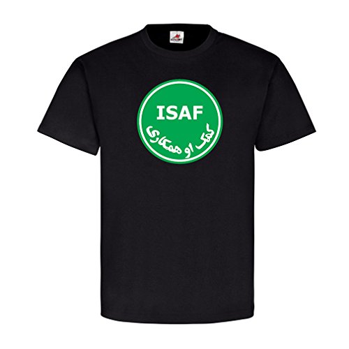 T-shirt Militaire ISAF Kundus Kabul Souvenir Allemagne Noir 3XL