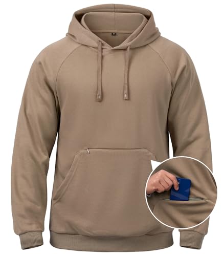 CARWORNIC Men's Hoodies Pullover Lightweight...