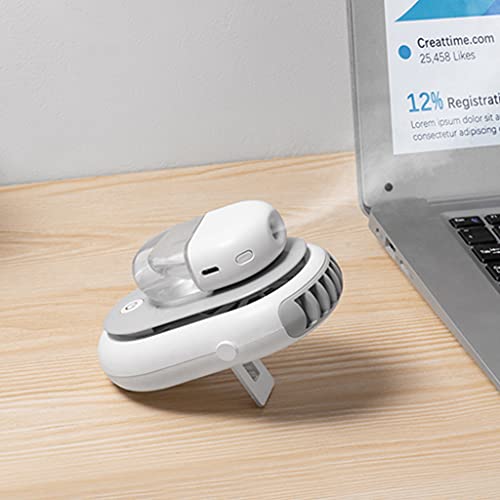Ventilador de cuello portátil con niebla recargable USB de 3 modos 5