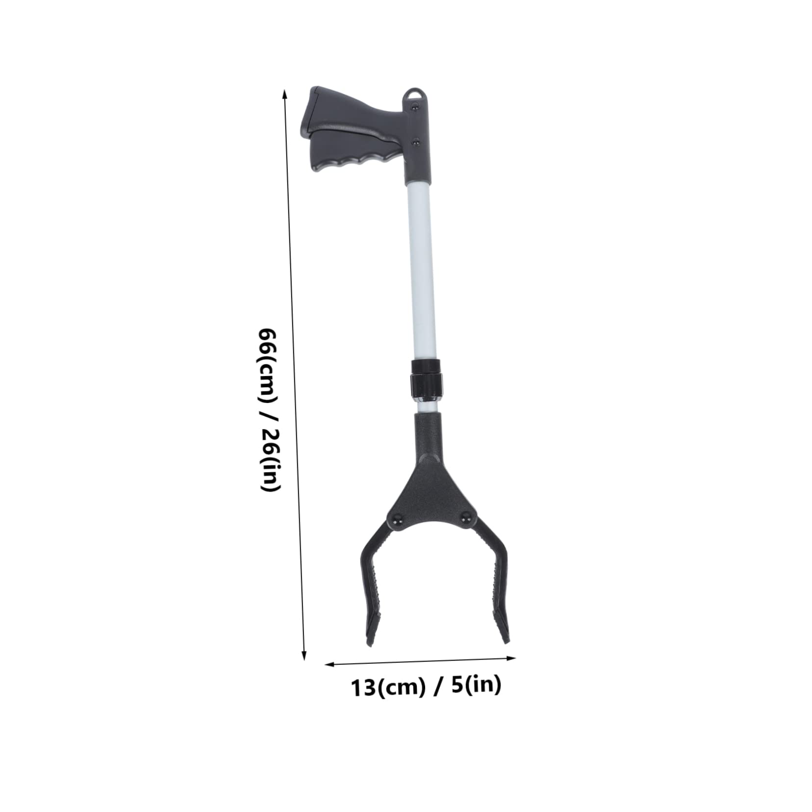 Didiseaon 1Pieza Pinza Recogedora de Basura de Aleación de Aluminio Herramienta Duradera para Jardín y Exterior Diseño de Mango Cómodo y Extensible para Recolección de Residuos