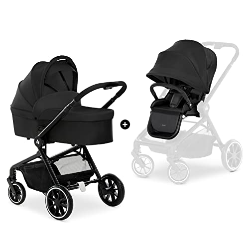 Hauck Move so Simply - Cochecito, asiento reversible, compacto y plegable, con protector de lluvia