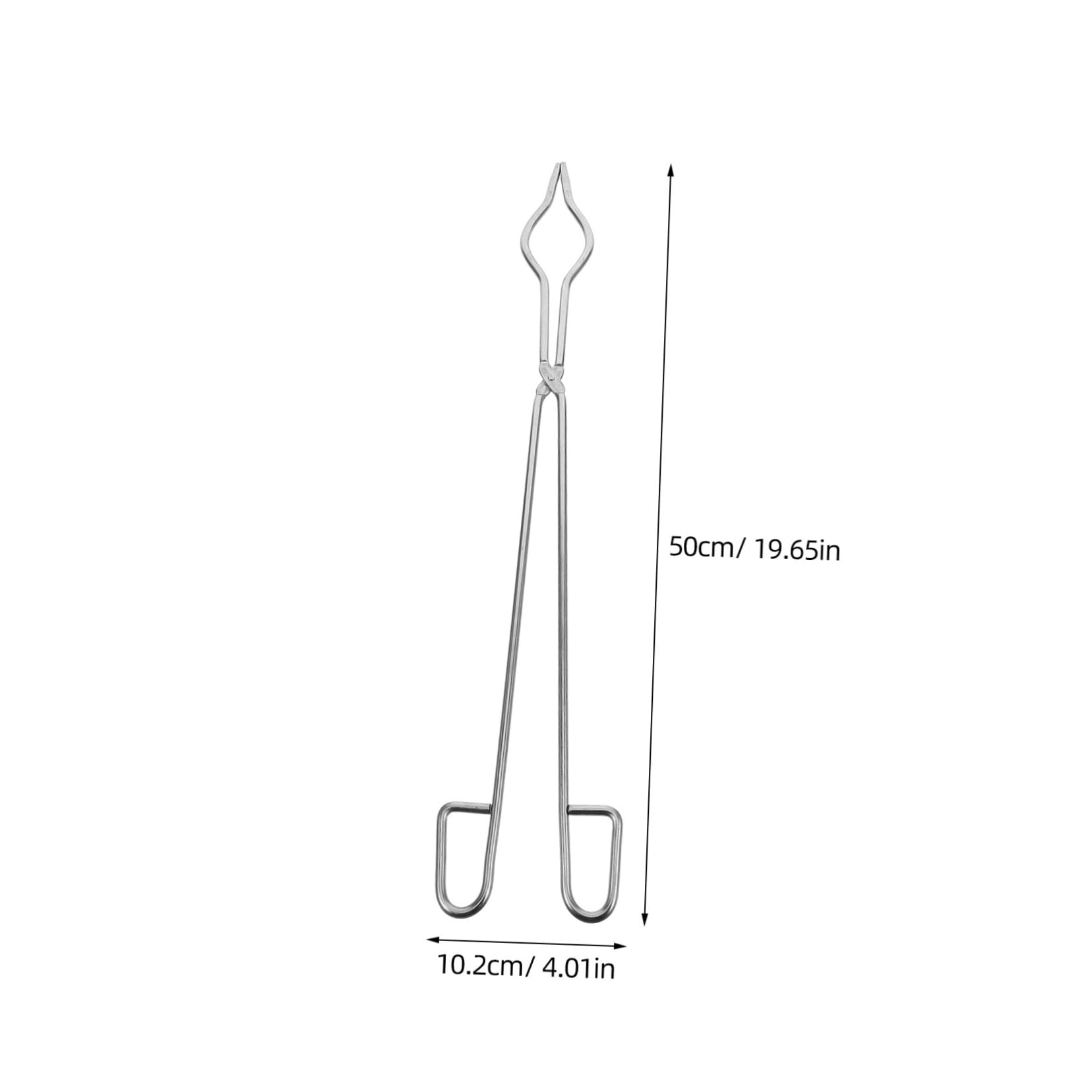 VILLFUL Crucible Tongs Gold Casting Tong Smelting Tongs Oven Flask Holder Tool Crucible Beaker Clamps Melting Crucible Clamp Tools Metal Crucible Clamps Tube Clamp Stainless Steel Silver