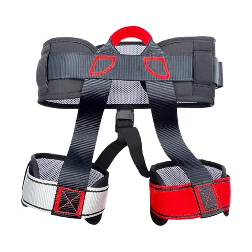 Arnés Para Escalada De Árboles | Cinturón de Seguridad con Cintura y Piernas Ajustables,Arnés de Montañismo - para Techado Construcción Rappel Rescate de Incendios Montañismo Alta Montaña Senderismo