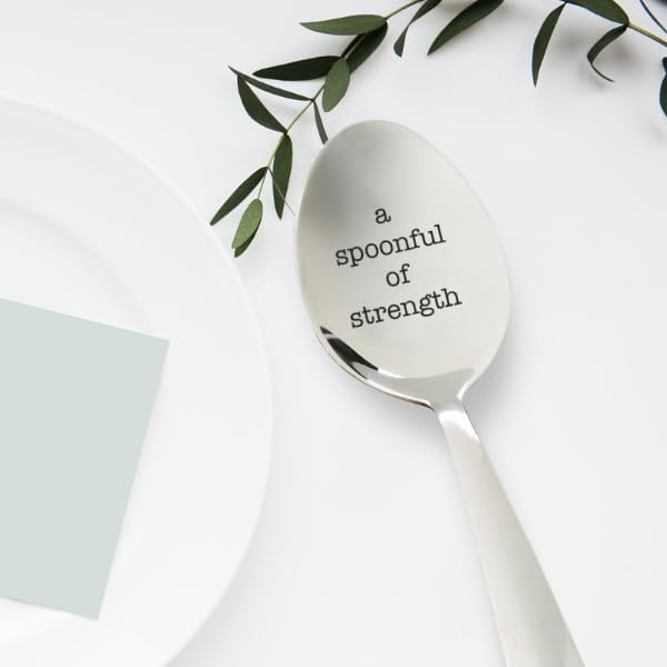 Miniatura 2 de A Spoonful of Strength - Cuchara inspiradora grabada para la teoría de la teoría, regalo para recuperación de enfermedades crónicas, regalo para