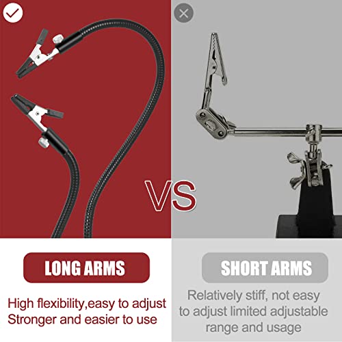 Helping Hands Soldering Magnetic Third Helper hand Station with 4 Solder Magnetic Arms, Welding Gun Holder and Waterproof Large Stable Base for Electronics PCB Clamp Jewelry Crafts Model Repair