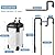 VILLNO 1000LPH 3-STAGE Aquarium Filter, SUPER-QUIET External Canister Filter, Adjustable Fish Tank Filter with Aquarium Filter Media and Complete Accessories for 80-300L Fish Tank