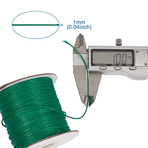 Cordon polyester ciré coréen 1mm de qualité supérieure pour collier