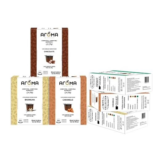 Aroma Selezione 60 Cápsulas Aroma Café Variado Aromatizado - Cápsulas Para Nespresso *